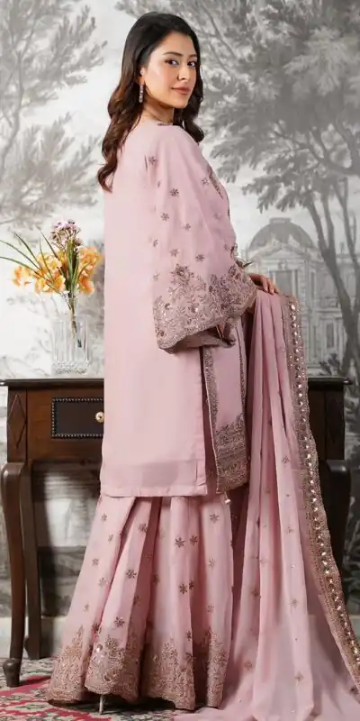 NSR 890 Pink Fendy Silk Salwar Suitwith Embroidery Work & Lace Work. Now at just ₹2399. Delivery 4-6 Working Days. Shop now. | Casual Suits, Jump Suits, Creative suits, Designer Suits, Palazzo Suits, Party Wear Suits, Patiala Suits, Salwar suit, Straight Suits