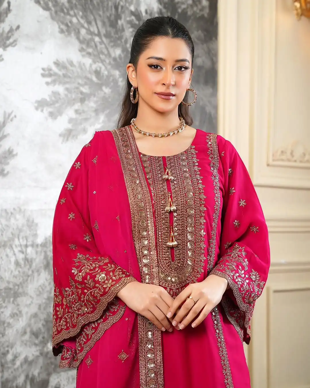 NSR 890 Red Fendy Silk Salwar Suitwith Embroidery Work & Lace Work. Now at just ₹2399. Delivery 4-6 Working Days. Shop now. | Casual Suits, Jump Suits, Creative suits, Designer Suits, Palazzo Suits, Party Wear Suits, Patiala Suits, Salwar suit, Straight Suits