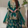 MT 1079 Teal Natural Silk Salwar Suit with Sequins Work & Embroidery Work. Special Price ₹2449. Delivery 4-6 Working Days. Shop now. | Casual Suits, Jump Suits, Creative suits, Designer Suits, Palazzo Suits, Party Wear Suits, Patiala Suits, Salwar suit, Straight Suits