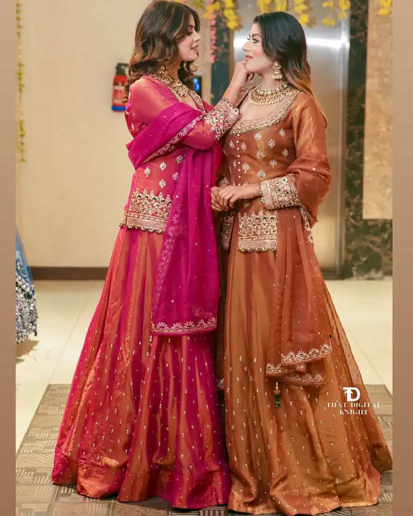 ZC 9008 Pink Simmer Silk Lehenga Choli with Embroidery Work & Sequins Work. Introductory Price ₹2199. Delivery 4-6 Working Days. Shop now. | Bollywood Lehenga, Creative Lehenga, Designer Lehenga, Embroidered Lehenga, Lehenga, Party Wear Lehenga