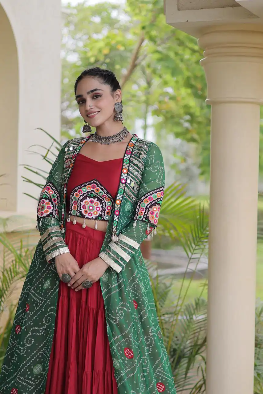 KA 5083 Red Color Rayon Embroidery Work & Cowrie Work Lehenga Choli . Grab it for ₹2949. Delivery 4-6 Working Days. Shop now. | Bollywood Lehenga, Creative Lehenga, Designer Lehenga, Embroidered Lehenga, Lehenga, Party Wear Lehenga
