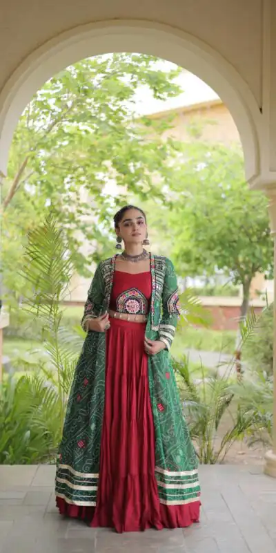 KA 5083 Red Color Rayon Embroidery Work & Cowrie Work Lehenga Choli . Grab it for ₹2949. Delivery 4-6 Working Days. Shop now. | Bollywood Lehenga, Creative Lehenga, Designer Lehenga, Embroidered Lehenga, Lehenga, Party Wear Lehenga