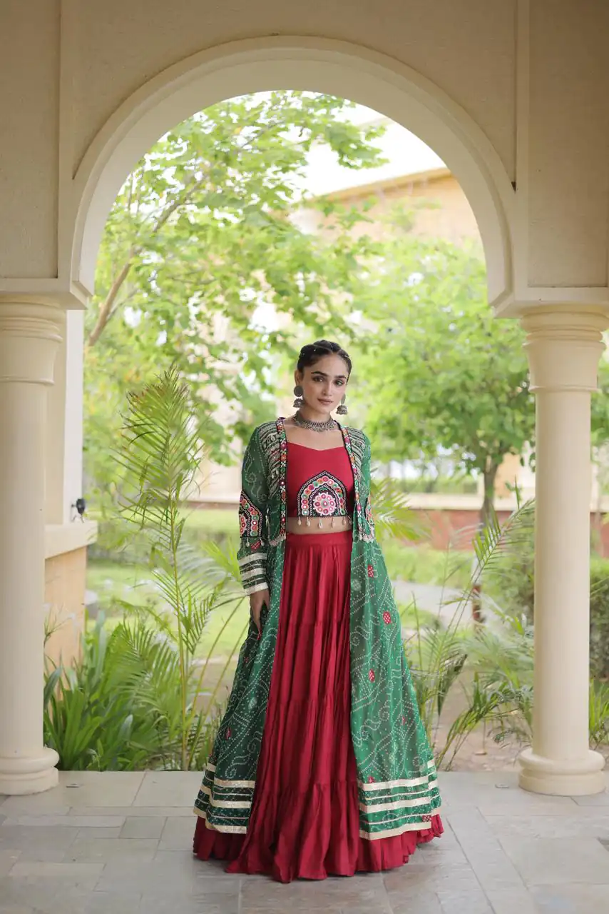 KA 5083 Red Color Rayon Embroidery Work & Cowrie Work Lehenga Choli . Grab it for ₹2949. Delivery 4-6 Working Days. Shop now. | Bollywood Lehenga, Creative Lehenga, Designer Lehenga, Embroidered Lehenga, Lehenga, Party Wear Lehenga