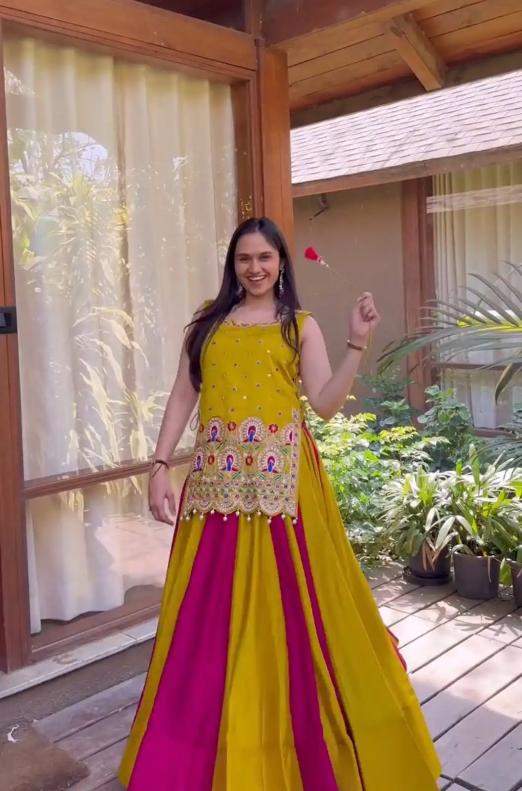 Special Yellow Vichitra Silk Sequence Work Lehenga Choli - Image 4