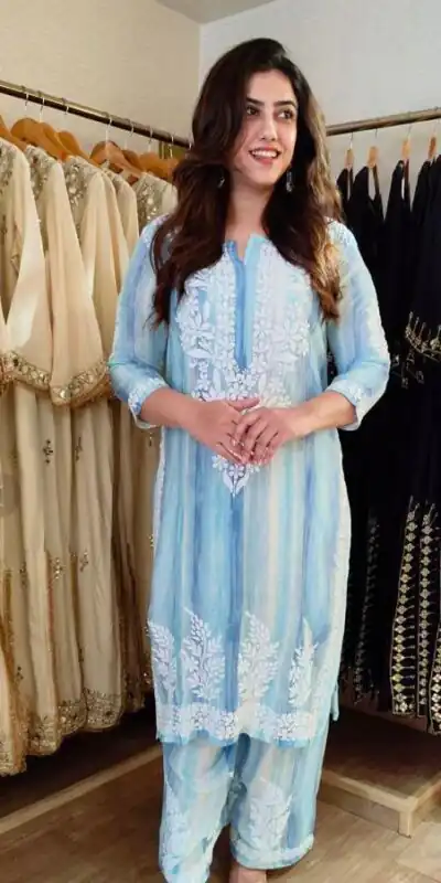 BE 460 Blue Rayon Salwar Suit with Embroidery Work & Thread Embroidery. Best Price ₹2099. Delivery 4-6 Working Days. Shop now. | Casual Suits, Jump Suits, Creative suits, Designer Suits, Palazzo Suits, Party Wear Suits, Patiala Suits, Salwar suit, Straight Suits