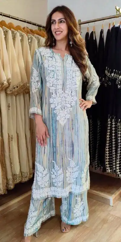 BE 460 Multi Rayon Salwar Suit with Embroidery Work & Thread Embroidery. Best Price ₹2099. Delivery 4-6 Working Days. Shop now. | Casual Suits, Jump Suits, Creative suits, Designer Suits, Palazzo Suits, Party Wear Suits, Patiala Suits, Salwar suit, Straight Suits