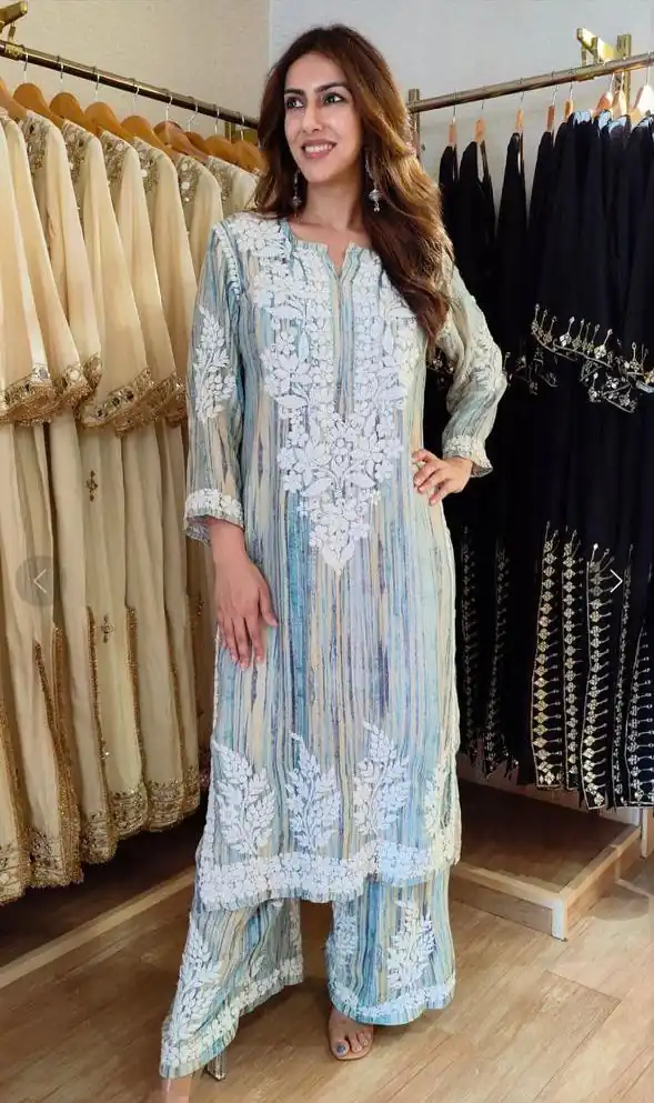 BE 460 Multi Rayon Salwar Suit with Embroidery Work & Thread Embroidery. Best Price ₹2099. Delivery 4-6 Working Days. Shop now. | Casual Suits, Jump Suits, Creative suits, Designer Suits, Palazzo Suits, Party Wear Suits, Patiala Suits, Salwar suit, Straight Suits