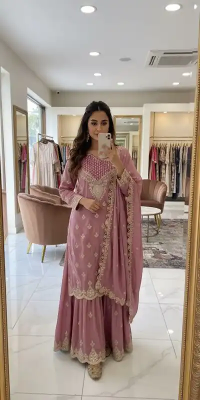 WW G 6000 Pink Viscous Chinon Salwar Suit with Lace Work & Embroidery Work. Exclusive Offer ₹2799. Delivery 4-6 Working Days. Shop now. | Casual Suits, Jump Suits, Creative suits, Designer Suits, Palazzo Suits, Party Wear Suits, Patiala Suits, Salwar suit, Straight Suits