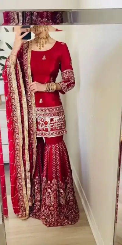 RTC 6003 Red Color Chinon Silk Salwar Suit with Embroidery Work. Online Get it for ₹2849. Delivery 4-6 Working Days. Shop now. | Casual Suits, Jump Suits, Creative suits, Designer Suits, Palazzo Suits, Party Wear Suits, Patiala Suits, Salwar suit, Straight Suits