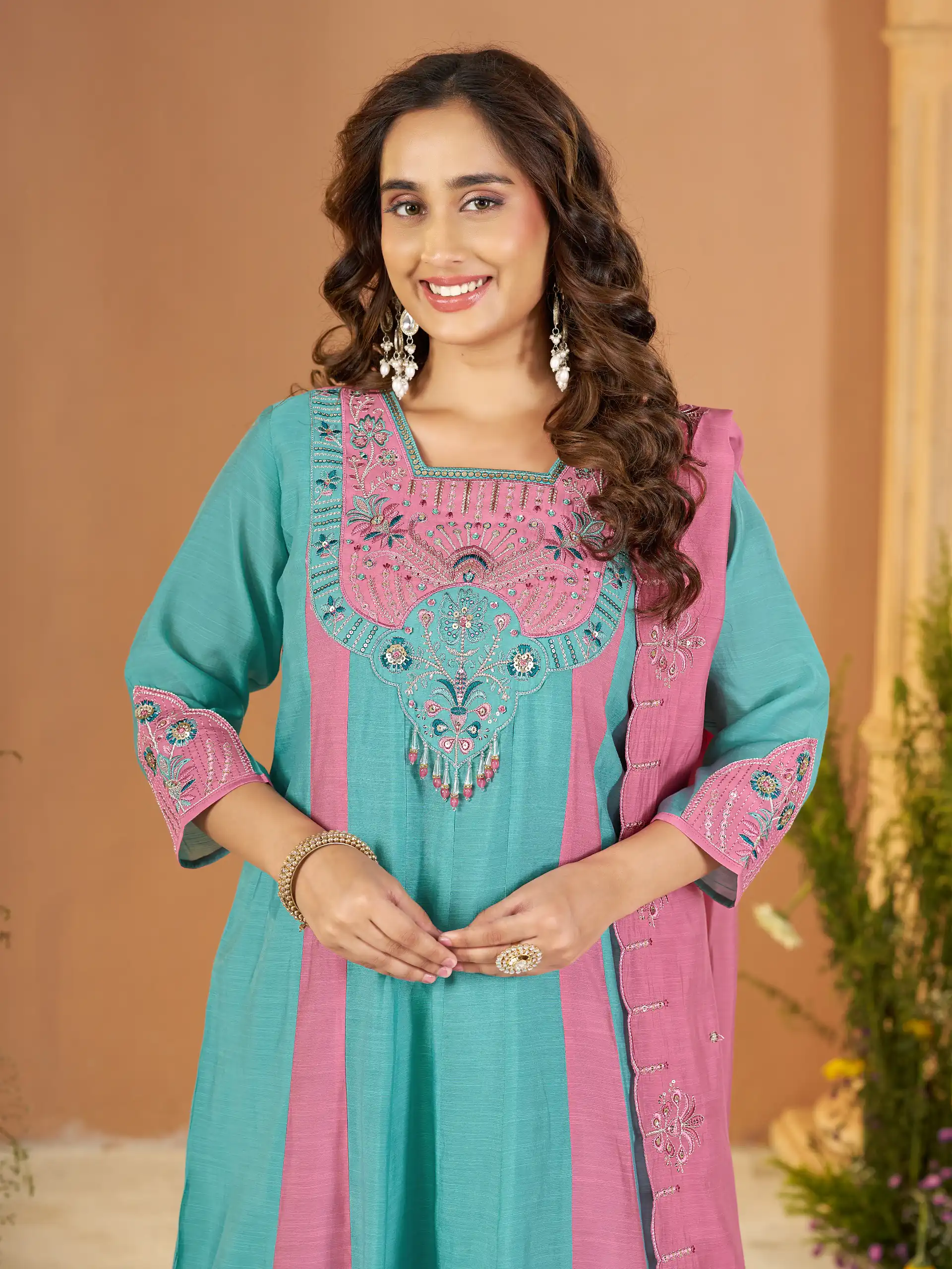 DIVA 186 Blue Mal Chanderi Salwar Suit Perfect for Wedding, Party, Baisakhi, Housewarming, Sangeet – Introductory Price ₹2899. Delivery 4-6 Working D | Casual Suits, Jump Suits, Creative suits, Designer Suits, Palazzo Suits, Party Wear Suits, Patiala Suits, Salwar suit, Straight Suits
