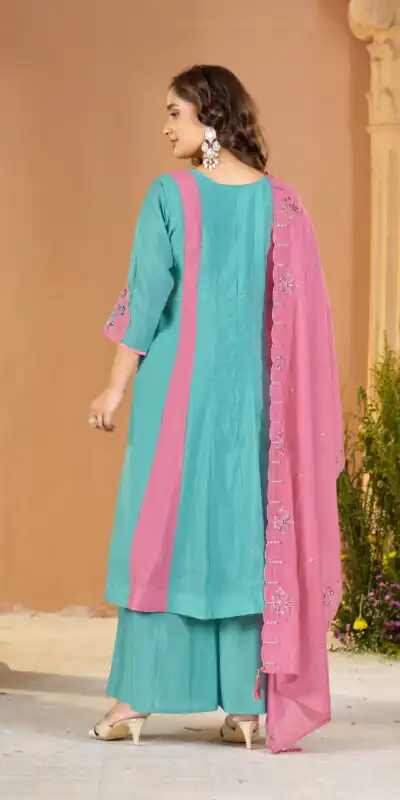 DIVA 186 Blue Mal Chanderi Salwar Suit Perfect for Wedding, Party, Baisakhi, Housewarming, Sangeet – Introductory Price ₹2899. Delivery 4-6 Working D | Casual Suits, Jump Suits, Creative suits, Designer Suits, Palazzo Suits, Party Wear Suits, Patiala Suits, Salwar suit, Straight Suits