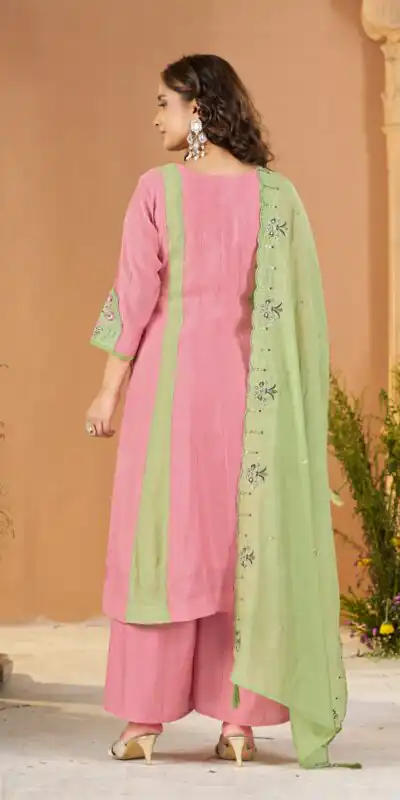 DIVA 186 Peach Mal Chanderi Salwar Suit Perfect for Wedding, Party, Baisakhi, Housewarming, Sangeet – Introductory Price ₹2899. Delivery 4-6 Working D | Casual Suits, Jump Suits, Creative suits, Designer Suits, Palazzo Suits, Party Wear Suits, Patiala Suits, Salwar suit, Straight Suits