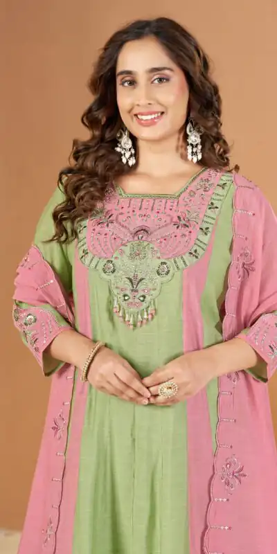 DIVA 186 Pista Mal Chanderi Salwar Suit Perfect for Wedding, Party, Baisakhi, Housewarming, Sangeet – Introductory Price ₹2899. Delivery 4-6 Working D | Casual Suits, Jump Suits, Creative suits, Designer Suits, Palazzo Suits, Party Wear Suits, Patiala Suits, Salwar suit, Straight Suits