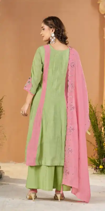 DIVA 186 Pista Mal Chanderi Salwar Suit Perfect for Wedding, Party, Baisakhi, Housewarming, Sangeet – Introductory Price ₹2899. Delivery 4-6 Working D | Casual Suits, Jump Suits, Creative suits, Designer Suits, Palazzo Suits, Party Wear Suits, Patiala Suits, Salwar suit, Straight Suits