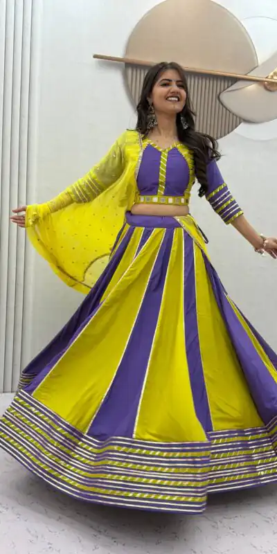 PC 589 Lavender in Pure Cotton Mirror Work & Gamthi Work Lehenga Choli . Exclusive Offer ₹2199. Delivery 4-6 Working Days. Shop now. | Bollywood Lehenga, Creative Lehenga, Designer Lehenga, Embroidered Lehenga, Lehenga, Party Wear Lehenga