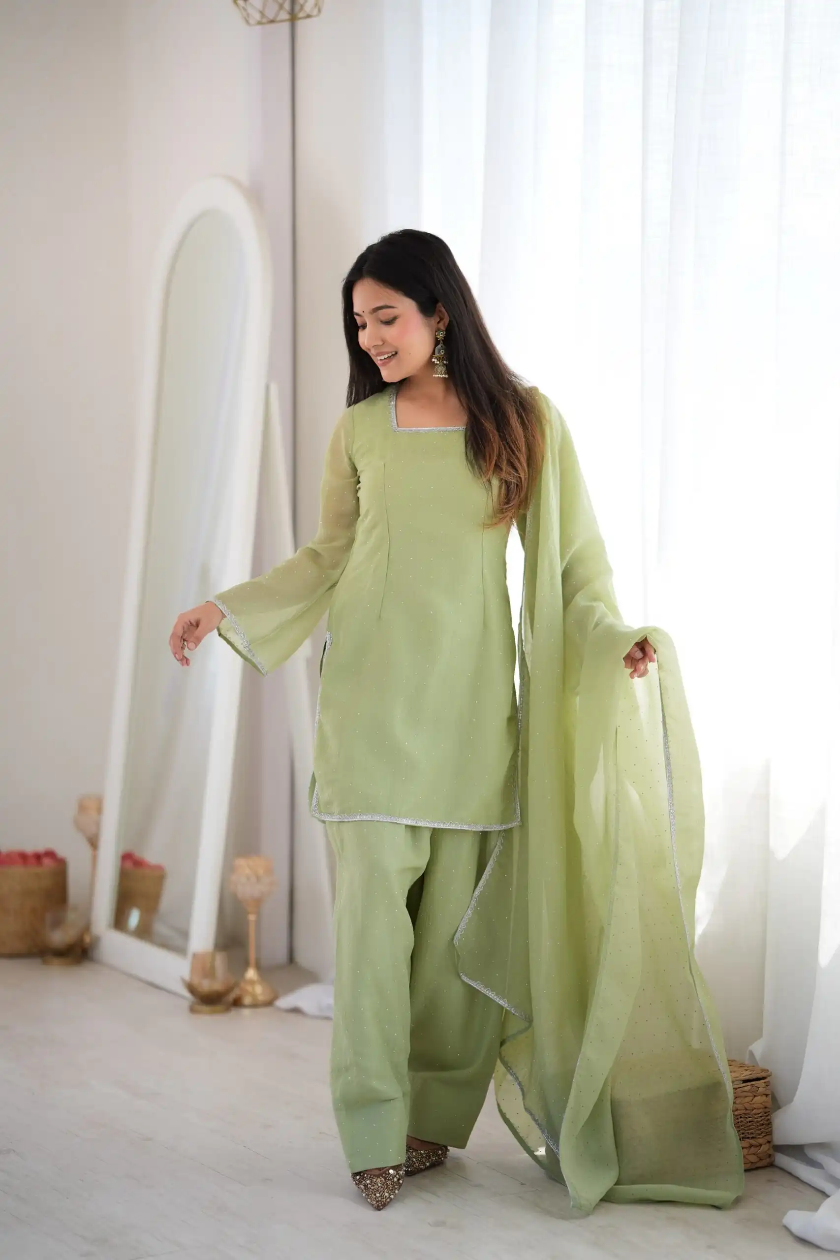 KB 297 Pista Crunchy Silk Salwar Suit with Embroidery Work. Wedding, Party, Festive, Events Best Price ₹2029. Delivery 4-6 Working Days. Shop now. | Casual Suits, Jump Suits, Creative suits, Designer Suits, Palazzo Suits, Party Wear Suits, Patiala Suits, Salwar suit, Straight Suits