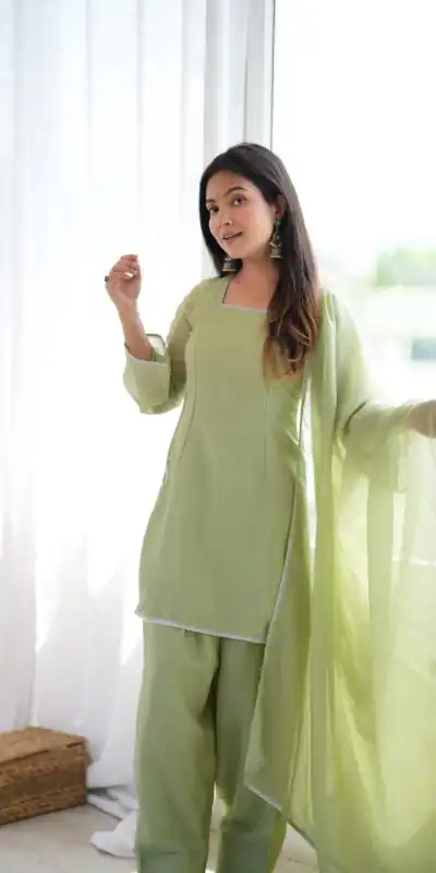 KB 297 Pista Crunchy Silk Salwar Suit with Embroidery Work. Wedding, Party, Festive, Events Best Price ₹2029. Delivery 4-6 Working Days. Shop now. | Casual Suits, Jump Suits, Creative suits, Designer Suits, Palazzo Suits, Party Wear Suits, Patiala Suits, Salwar suit, Straight Suits
