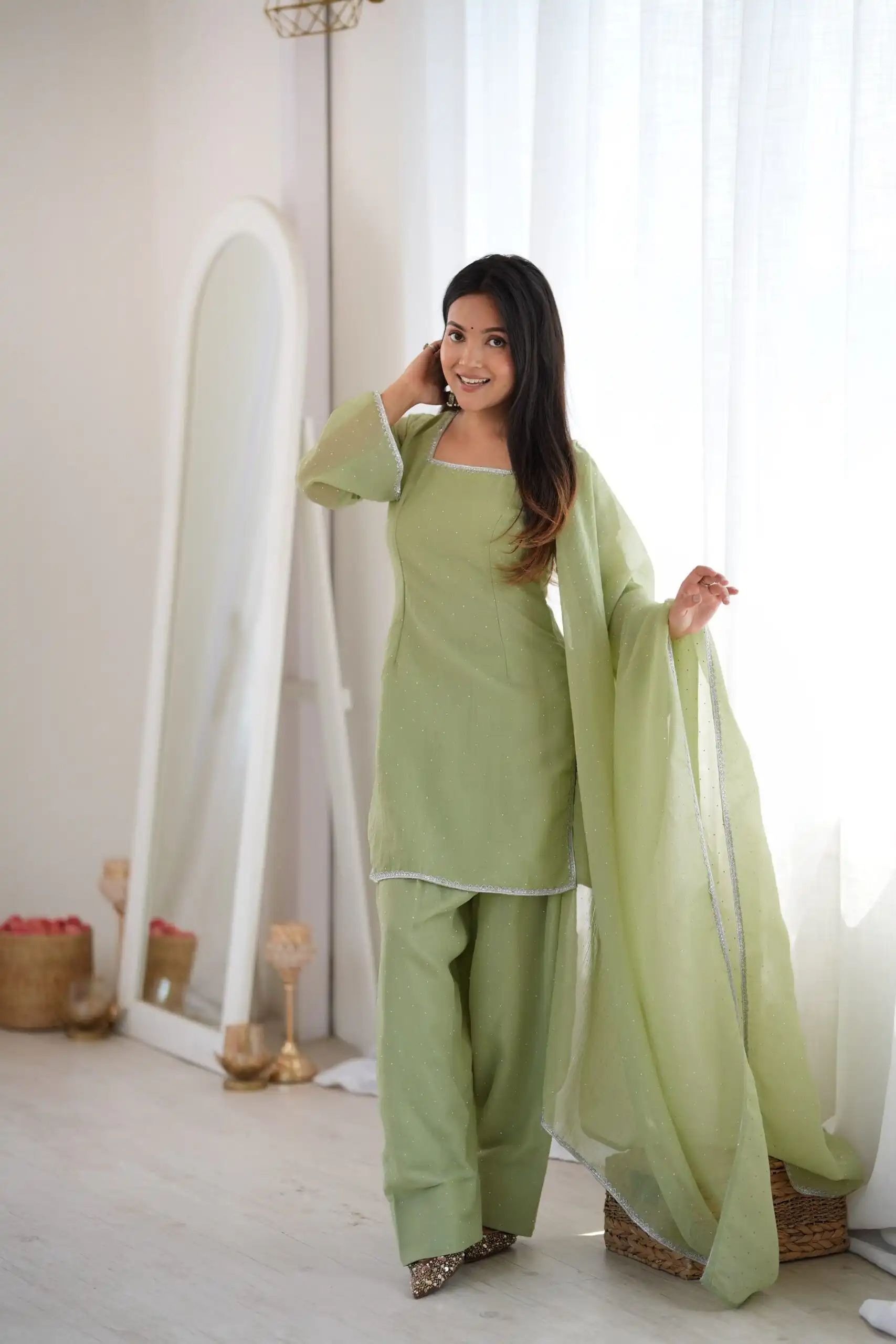 KB 297 Pista Crunchy Silk Salwar Suit with Embroidery Work. Wedding, Party, Festive, Events Best Price ₹2029. Delivery 4-6 Working Days. Shop now. | Casual Suits, Jump Suits, Creative suits, Designer Suits, Palazzo Suits, Party Wear Suits, Patiala Suits, Salwar suit, Straight Suits