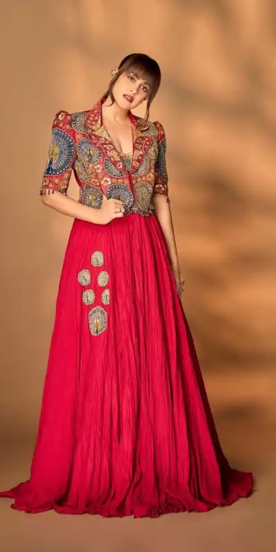 BB 100 Red Rangoli Crush Silk Lehenga Choli with Sequins Work & Embroidery Work. Affordable Price ₹2999. Delivery 4-6 Working Days. Shop now. | Bollywood Lehenga, Creative Lehenga, Designer Lehenga, Embroidered Lehenga, Lehenga, Party Wear Lehenga