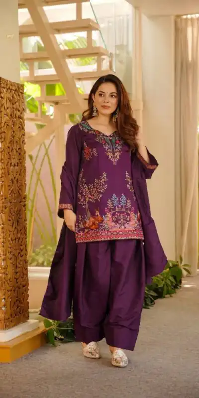 KD 1616 Wine Rayon Salwar Suit with Embroidery Work & Thread Embroidery. Best Price ₹2399. Delivery 4-6 Working Days. Shop now. | Casual Suits, Jump Suits, Creative suits, Designer Suits, Palazzo Suits, Party Wear Suits, Patiala Suits, Salwar suit, Straight Suits