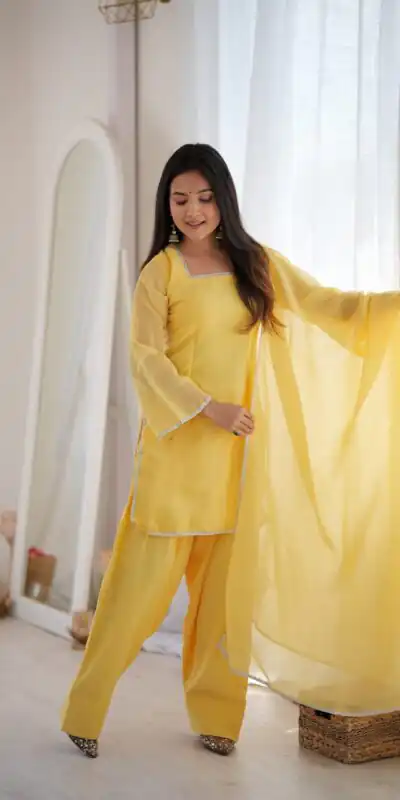 KB 297 Yellow Crunchy Silk Salwar Suit with Embroidery Work. Wedding, Party, Festive, Events Best Price ₹2029. Delivery 4-6 Working Days. Shop now. | Casual Suits, Jump Suits, Creative suits, Designer Suits, Palazzo Suits, Party Wear Suits, Patiala Suits, Salwar suit, Straight Suits