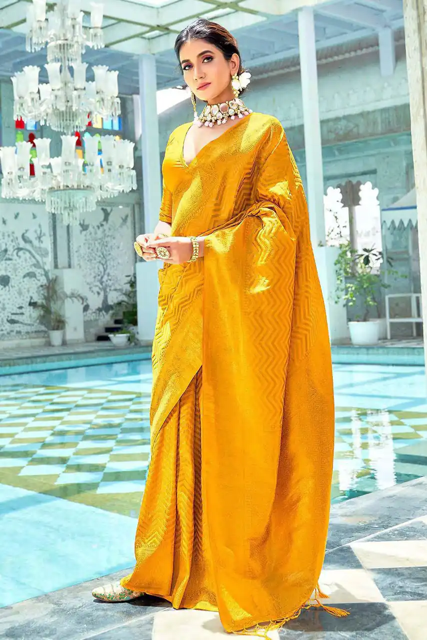 KP 3096 Yellow Soft Lichi Silk with Lace Border & Lace Work Saree . Special Price ₹1549. Delivery 4-6 Working Days. Shop now. | Creative Sarees, Bollywood Sarees, Designer Sarees, Embroidered Sarees, Ethnic Saree, Modern Digital sarees, Party Wear Sarees, Sarees
