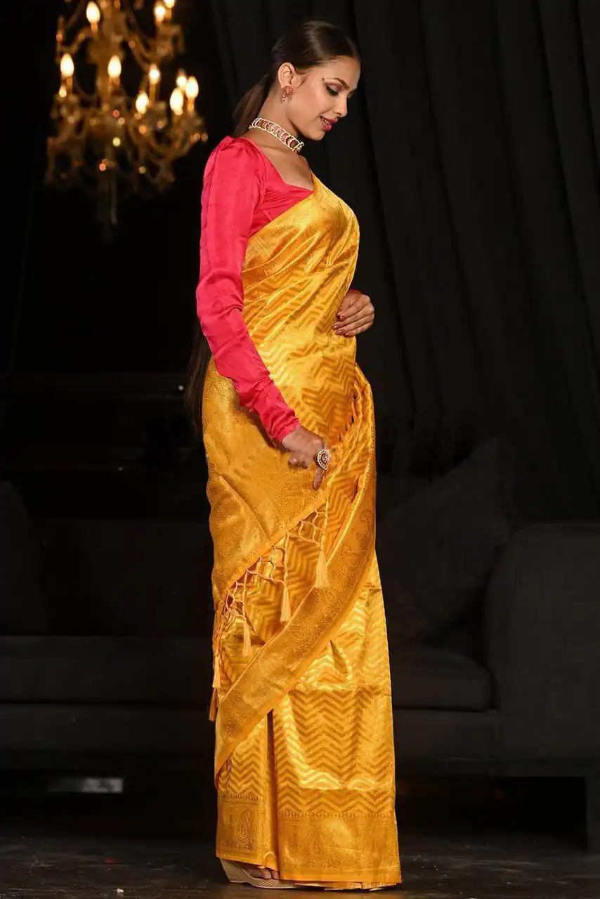 KP 3096 Yellow Soft Lichi Silk with Lace Border & Lace Work Saree . Special Price ₹1549. Delivery 4-6 Working Days. Shop now. | Creative Sarees, Bollywood Sarees, Designer Sarees, Embroidered Sarees, Ethnic Saree, Modern Digital sarees, Party Wear Sarees, Sarees