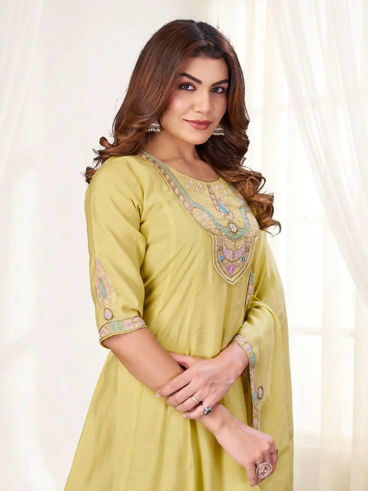 DIVA 171 Yellow Mal Chanderi Salwar Suit Perfect for Wedding, Party, Baisakhi, Housewarming, Sangeet – Introductory Price ₹2449. Delivery 4-6 Working D | Casual Suits, Jump Suits, Creative suits, Designer Suits, Palazzo Suits, Party Wear Suits, Patiala Suits, Salwar suit, Straight Suits