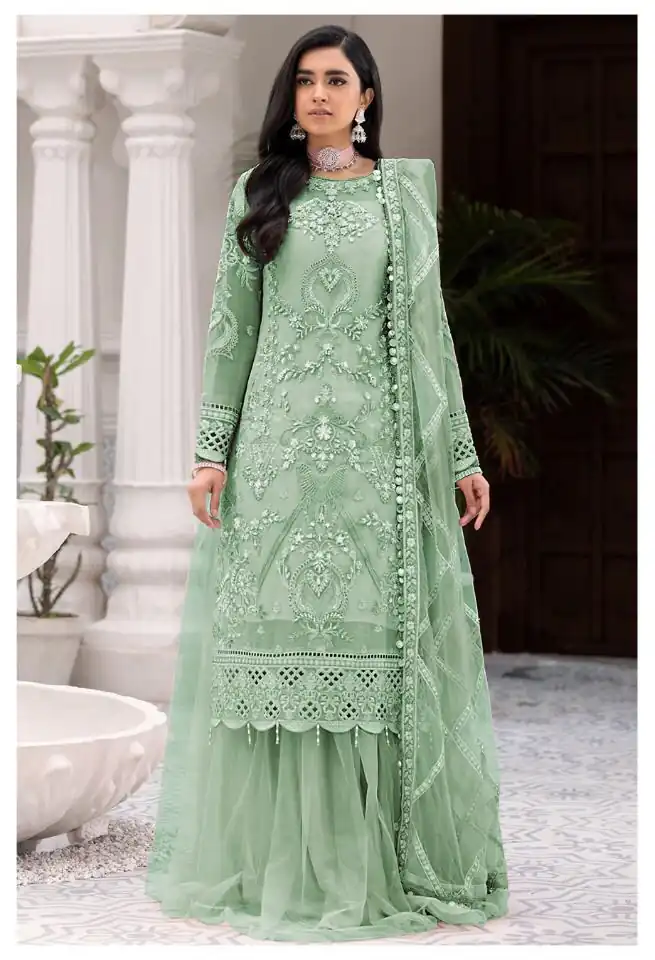 FC 131 Pista Georgette Salwar Suit with Mirror Work & Embroidery Work. Get it for ₹2349. Delivery 4-6 Working Days. Shop now. | Casual Suits, Jump Suits, Creative suits, Designer Suits, Palazzo Suits, Party Wear Suits, Patiala Suits, Salwar suit, Straight Suits