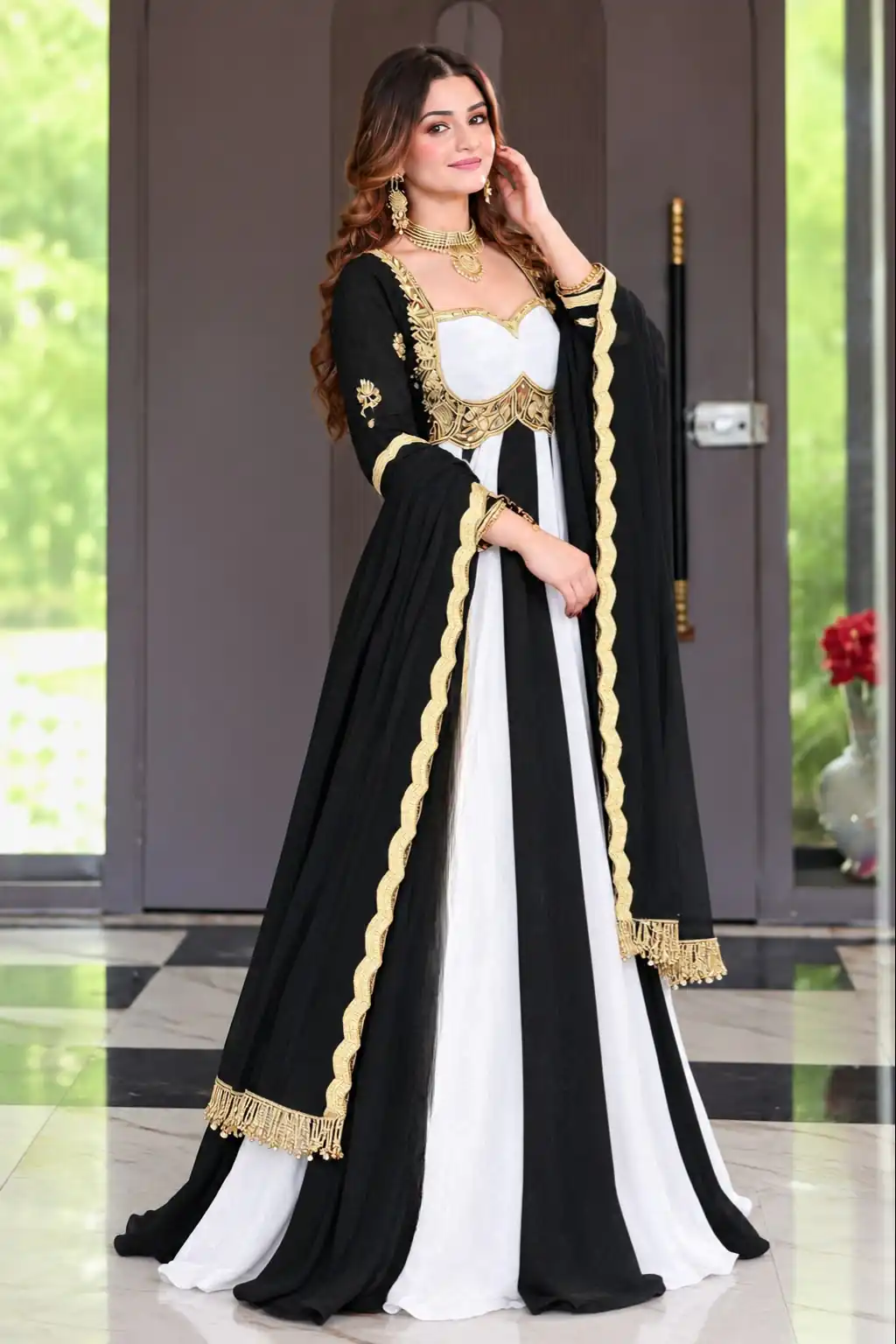 ND 5072 Black Fendy Silk Gown with Embroidery Work & Sequins Work. Special Price ₹2849. Delivery 4-6 Working Days. Shop now. | Bollywood Gowns, Creative Gowns, Designer Gowns, Embroidered Gowns, Gowns, Party Wear Gowns