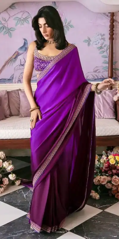 KD 650 Purple | Spacial Purple Japan Satin Silk Sequins Work Saree with Sequins Work. Now at just ₹2199. Delivery 4-6 Working Days. Shop now. | Creative Sarees, Bollywood Sarees, Designer Sarees, Embroidered Sarees, Ethnic Saree, Modern Digital sarees, Party Wear Sarees, Sarees
