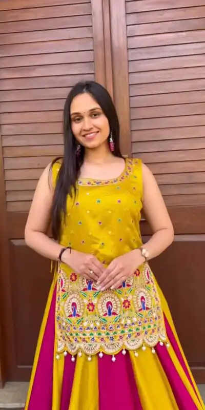 PC 592 Yellow in Color Vichitra Silk Embroidery Work Lehenga Choli . Now at just ₹3149. Delivery 4-6 Working Days. Shop now. | Bollywood Lehenga, Creative Lehenga, Designer Lehenga, Embroidered Lehenga, Lehenga, Party Wear Lehenga