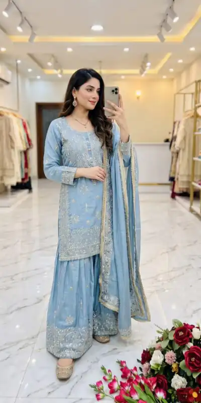 WW 1243 Blue NC Zimmy Silk Salwar Suit Perfect for Wedding, Party, Baby Shower, Festival Celebrations, Pongal – . Grab it for ₹2449. Delivery 4-6 Worki | Casual Suits, Jump Suits, Creative suits, Designer Suits, Palazzo Suits, Party Wear Suits, Patiala Suits, Salwar suit, Straight Suits