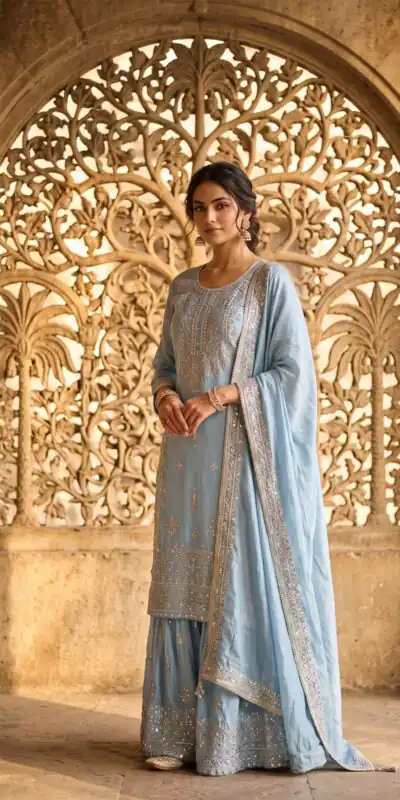 WW 1243 Blue NC Zimmy Silk Salwar Suit Perfect for Wedding, Party, Baby Shower, Festival Celebrations, Pongal – . Grab it for ₹2449. Delivery 4-6 Worki | Casual Suits, Jump Suits, Creative suits, Designer Suits, Palazzo Suits, Party Wear Suits, Patiala Suits, Salwar suit, Straight Suits