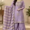 DIVA 188 Lavender Glass Silk Salwar Suit Perfect for Wedding, Party, Durga Puja, Haldi, Makar Sankranti –Available at ₹2799 only. Delivery 4-6 Working Days | Casual Suits, Jump Suits, Creative suits, Designer Suits, Palazzo Suits, Party Wear Suits, Patiala Suits, Salwar suit, Straight Suits