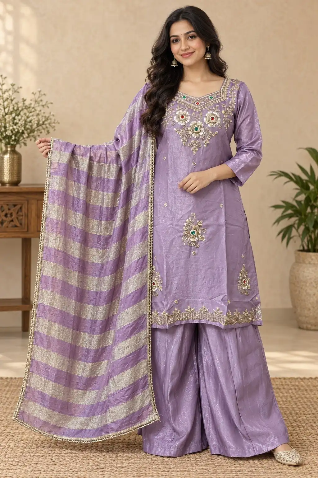 DIVA 188 Lavender Glass Silk Salwar Suit Perfect for Wedding, Party, Durga Puja, Haldi, Makar Sankranti –Available at ₹2799 only. Delivery 4-6 Working Days | Casual Suits, Jump Suits, Creative suits, Designer Suits, Palazzo Suits, Party Wear Suits, Patiala Suits, Salwar suit, Straight Suits