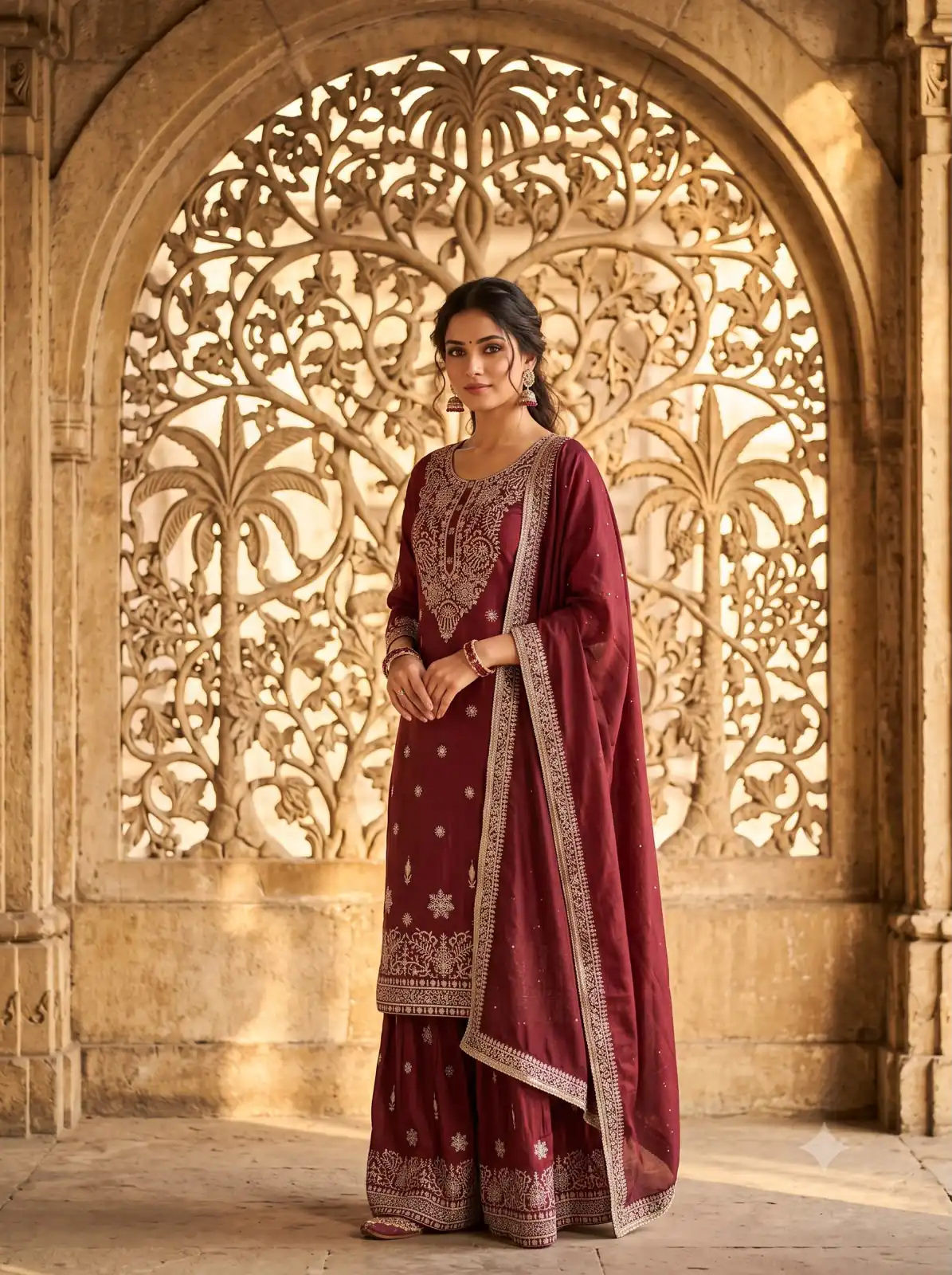 WW 1243 Maroon NC Zimmy Silk Salwar Suit Perfect for Wedding, Party, Baby Shower, Festival Celebrations, Pongal – . Grab it for ₹2449. Delivery 4-6 Worki | Casual Suits, Jump Suits, Creative suits, Designer Suits, Palazzo Suits, Party Wear Suits, Patiala Suits, Salwar suit, Straight Suits