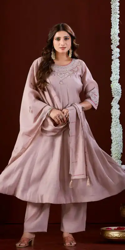 DIVA 196 Pink Super Embroidery Work & Thread Embroidery Salwar Suit in Mul Slub. Delivery 4-6 Working Days. Online Shop now. | Casual Suits, Jump Suits, Creative suits, Designer Suits, Palazzo Suits, Party Wear Suits, Patiala Suits, Salwar suit, Straight Suits