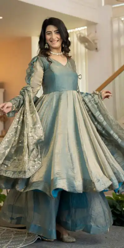 ND 5077 Teal in Color Fendy Silk Designer Work Salwar Suit . Introductory Price ₹2649. Delivery 4-6 Working Days. Shop now. | Casual Suits, Jump Suits, Creative suits, Designer Suits, Palazzo Suits, Party Wear Suits, Patiala Suits, Salwar suit, Straight Suits