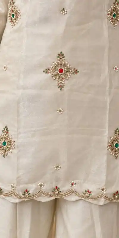 DIVA 188 White Glass Silk Salwar Suit Perfect for Wedding, Party, Durga Puja, Haldi, Makar Sankranti –Available at ₹2799 only. Delivery 4-6 Working Days | Casual Suits, Jump Suits, Creative suits, Designer Suits, Palazzo Suits, Party Wear Suits, Patiala Suits, Salwar suit, Straight Suits