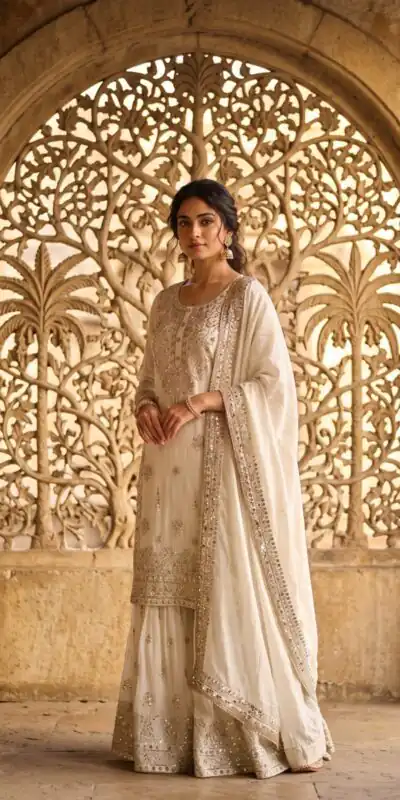 WW 1243 White NC Zimmy Silk Salwar Suit Perfect for Wedding, Party, Baby Shower, Festival Celebrations, Pongal – . Grab it for ₹2449. Delivery 4-6 Worki | Casual Suits, Jump Suits, Creative suits, Designer Suits, Palazzo Suits, Party Wear Suits, Patiala Suits, Salwar suit, Straight Suits