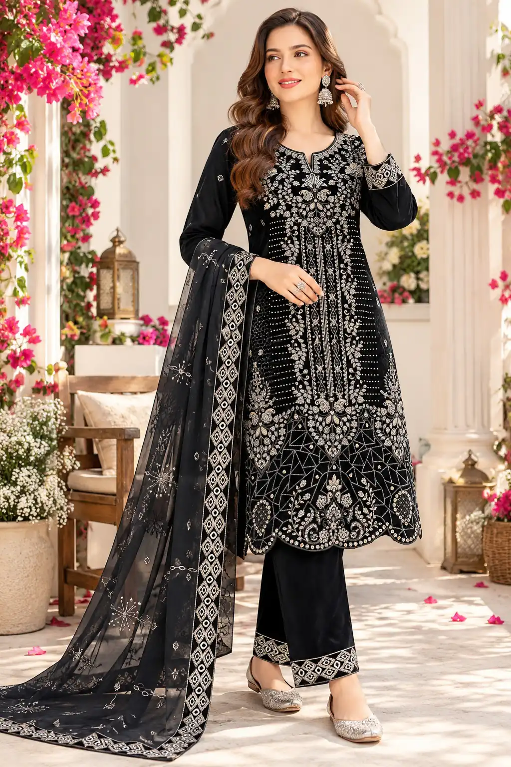 FC 736 Black 9000 Velvet Salwar Suit. Perfect for Wedding, Party, Bridal Wear, Onam, Karwa Chauth – Exclusive Offer ₹3049. Delivery 4-6 Working Days. | Casual Suits, Jump Suits, Creative suits, Designer Suits, Palazzo Suits, Party Wear Suits, Patiala Suits, Salwar suit, Straight Suits