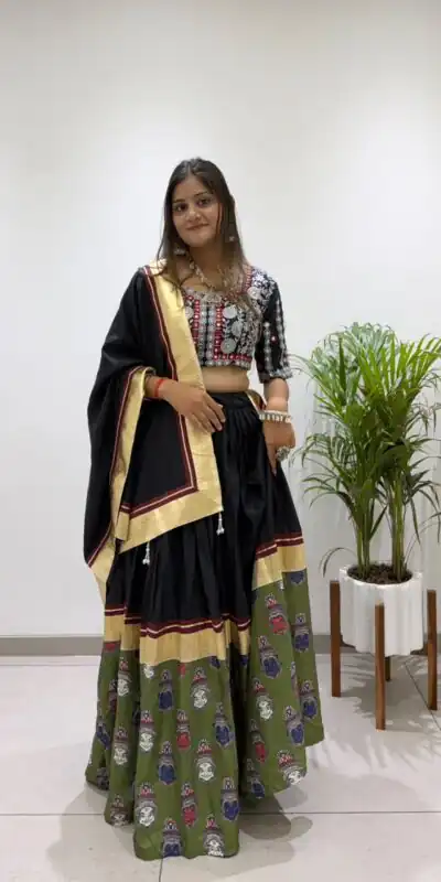 BE 507 Black Color Rayon Embroidery Work & Cowrie Work Lehenga Choli . Grab it for ₹1999. Delivery 4-6 Working Days. Shop now. | Bollywood Lehenga, Creative Lehenga, Designer Lehenga, Embroidered Lehenga, Lehenga, Party Wear Lehenga
