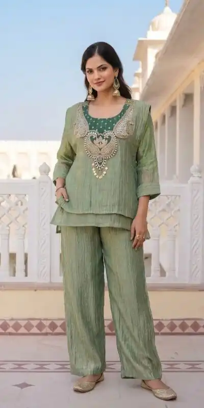 DIVA 180 Pista Colour | Brown Salsa Silk Kurti with Hand Work. Get it for ₹2299. Delivery 4-6 Working Days. Online Shop now. | Bollywood Kurti, Creative Kurtis, Designer Kurti, Kurti, Party Wear Kurti, Selfie Kurti