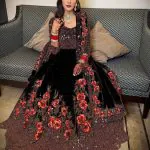 Women's Black Color Full Sequence Diamond Work Party Wear Gown