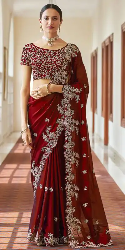 gorgeous-maroon-color-kasturi-silk-with-zari-thread-work-saree