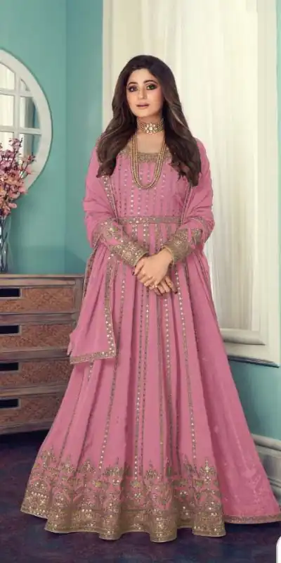 gorgeous-peach-color-georgette-with-sequence-work-gown