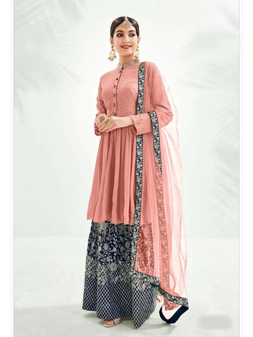 latest-orange-color-georgette-with-embroidery-work-sharara-suit