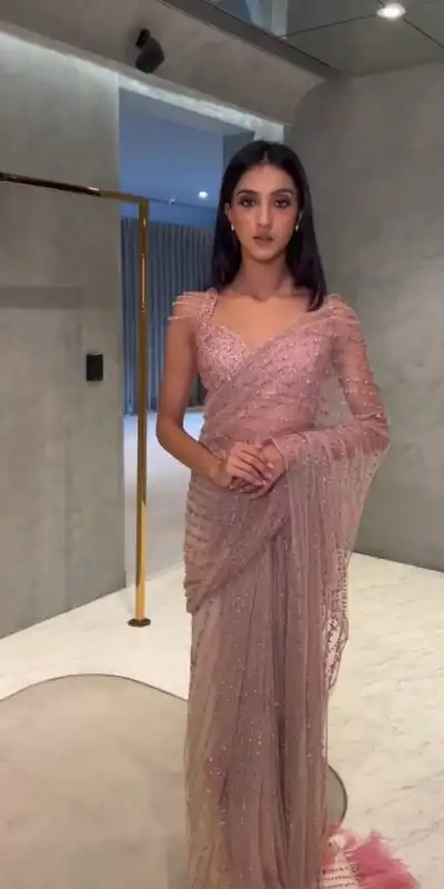 new-blockbuster-peach-color-sequence-and-embroidery-work-saree