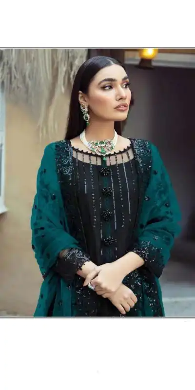 new-exclusive-black-sky-blue-faux-georgette-salwar-suit